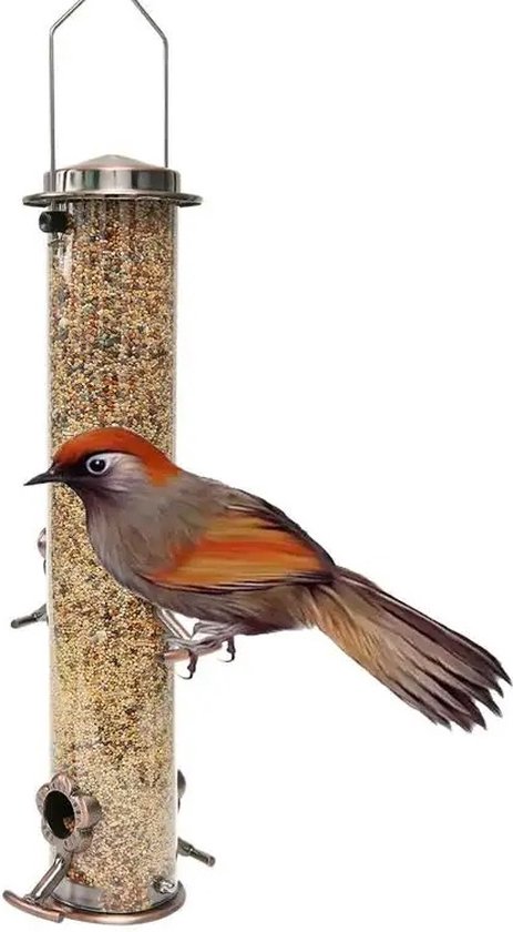 Vogelvoederhuis voor buiten, vogelvoederstation voor wilde vogels, hangend vogelvoederstation voor vogels, voor buitendecoratie van de tuin Vogelvoederhuis voor buiten, vogelvoederstation voor wilde vogels, hangend vogelvoederstation voor vogels, voor buitendecoratie van de tuin