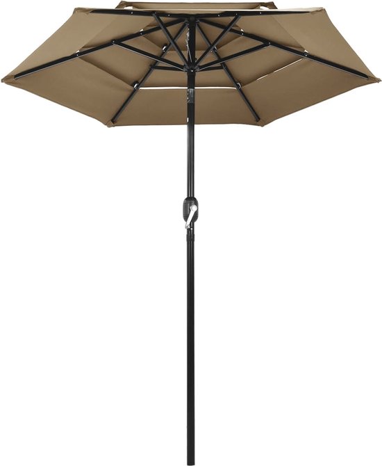vidaXL Parasol Strandparasol Tuinparasol Terrasparasol Zonnescherm