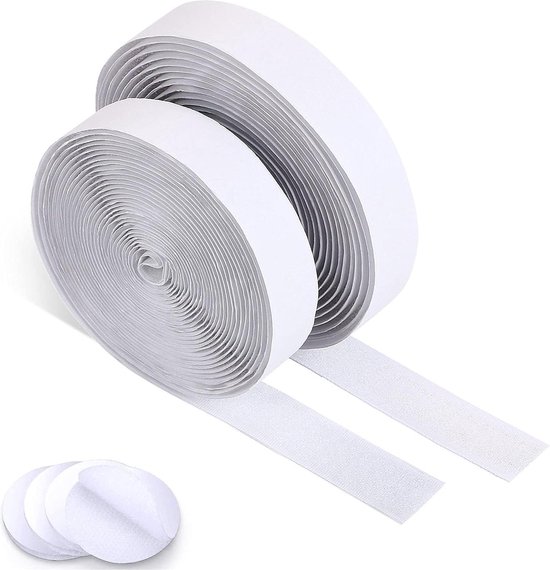 Klittenband - Breedte: 2 cm Kleur: Zwart Lengte: 5 meter Type: Dubbelzijdig