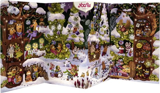 Foto: Yogi tea adventskalender 2024 24 biologische theesoorten voor elke dag van de advent het perfecte kerstcadeau