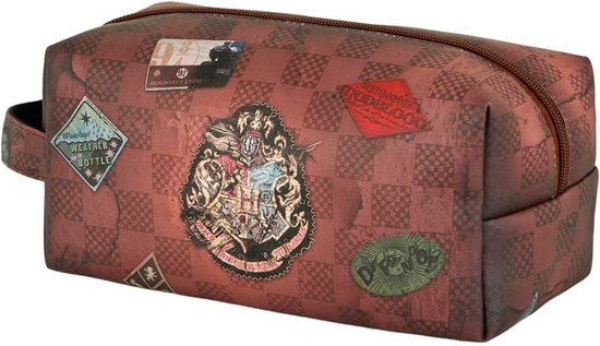 Karactermania - Harry Potter Trousse - Trousse de Toilette - Sac de Voyage - Nécessaire de Toilette en Design Brique + Set de Train