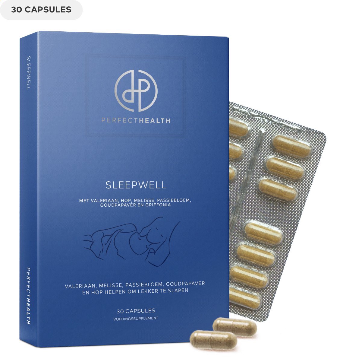 Goedkoopste Perfect Health - Melatonine Capsules - Goede Nachtrust en Diepe Slaap - Ontspanning en Relaxatie - Bevat Valeriaan - 30 Stuks