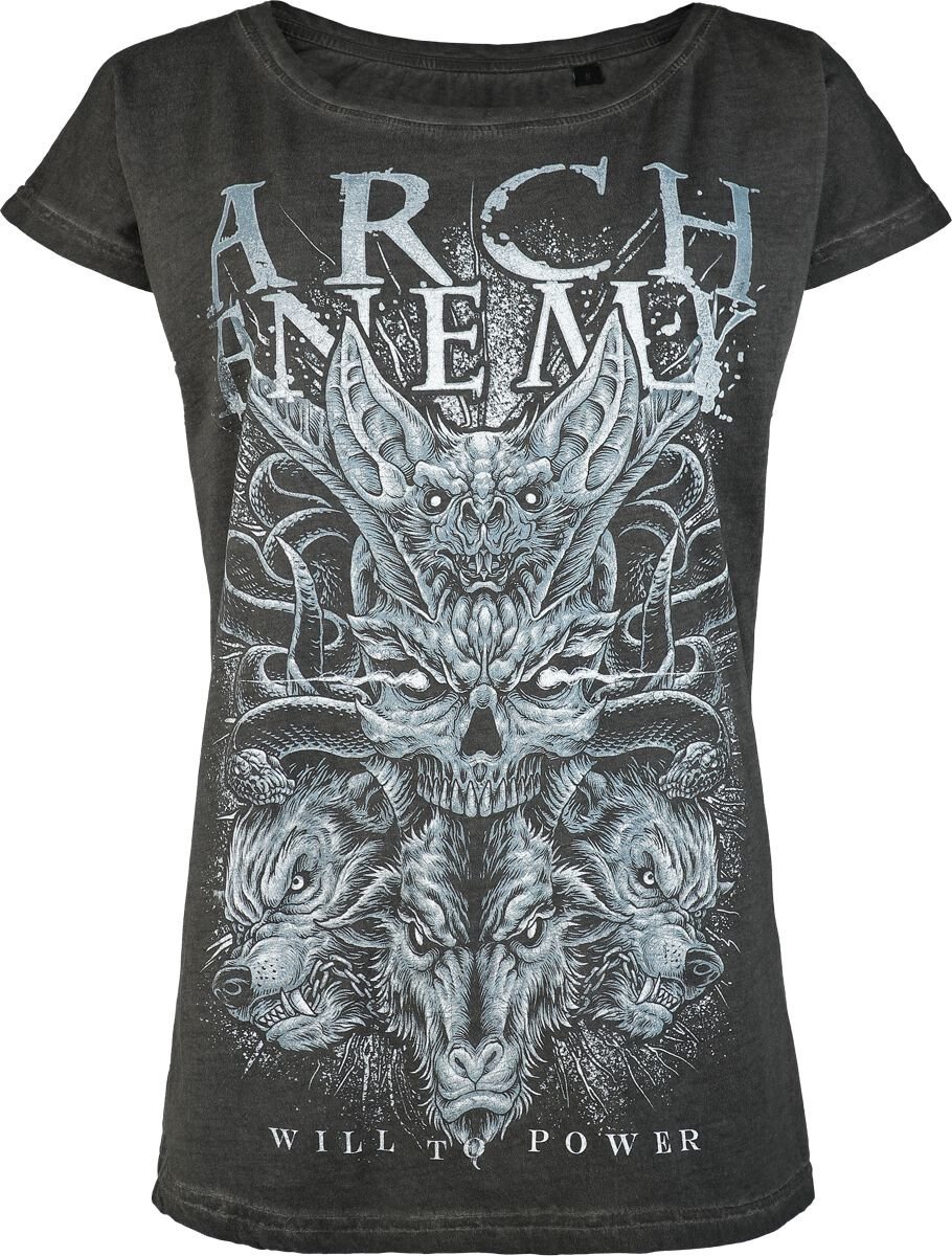Arch Enemy Will To Power Dames T-shirt - antraciet - XL