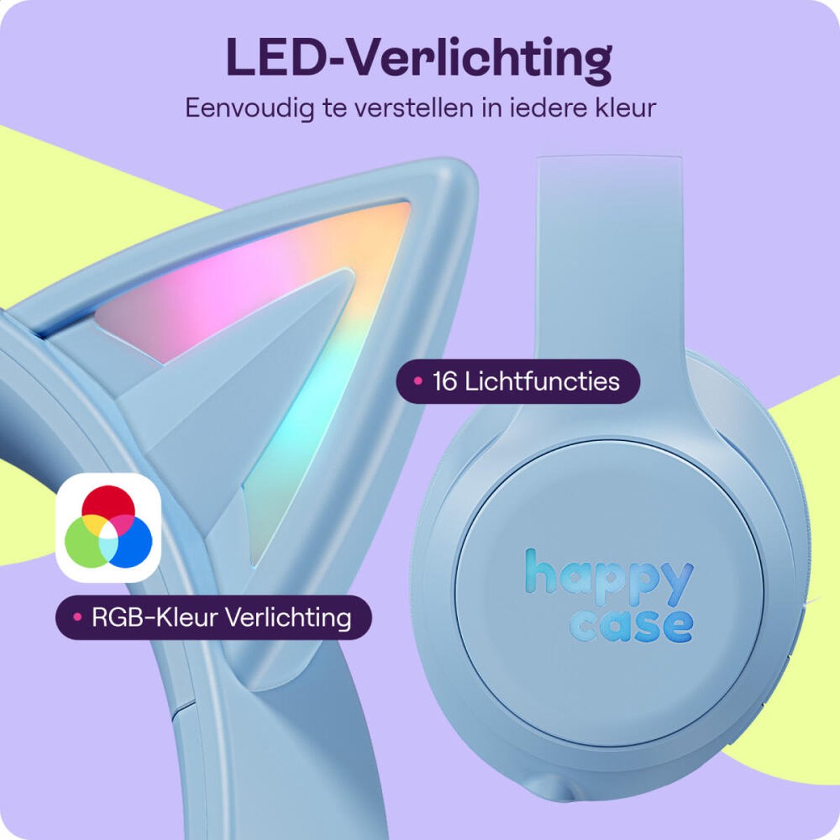 GSMpunt HappyCase Kinder Koptelefoon met Volumebregrenzer - - afbeelding 2