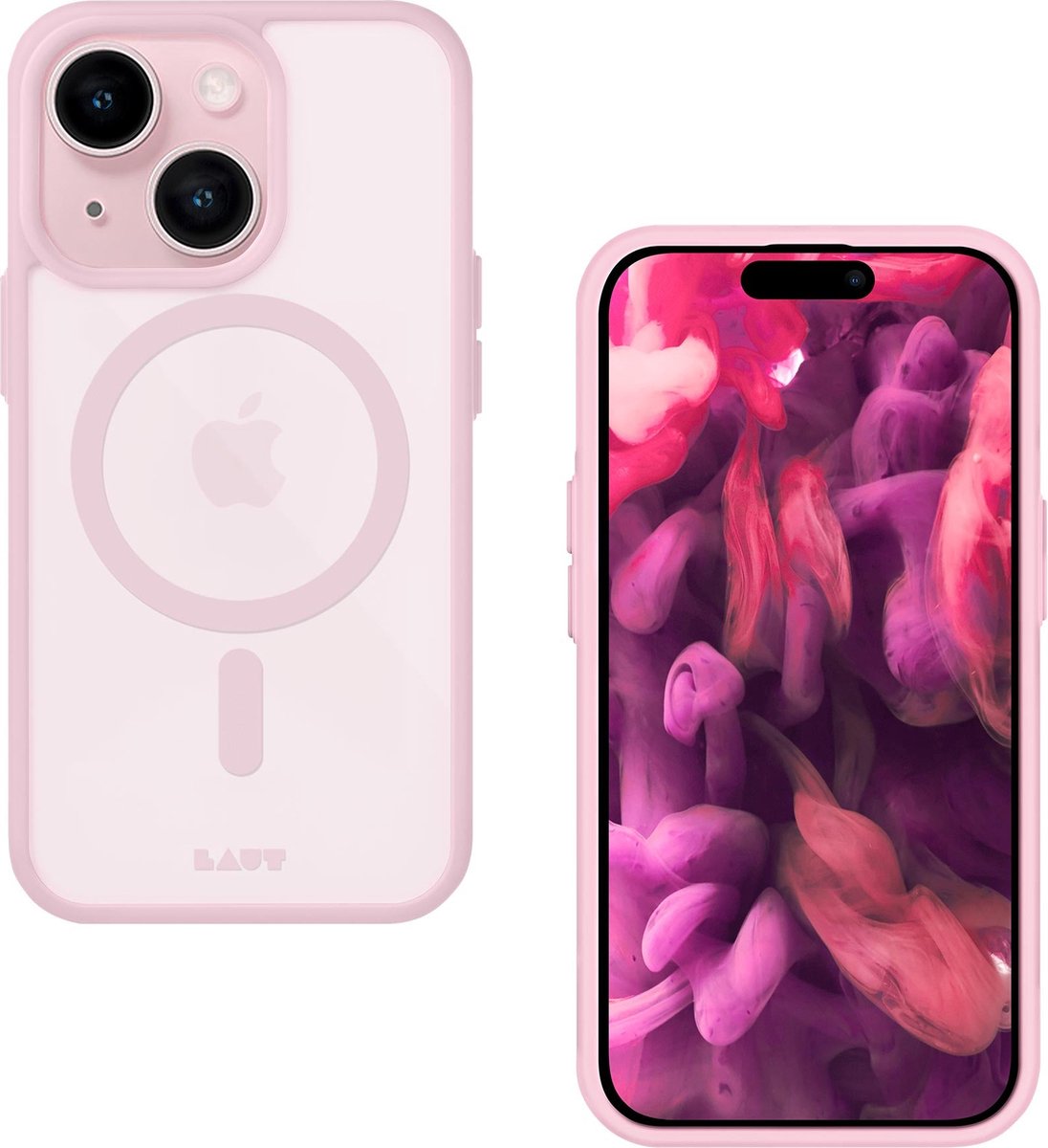 Laut Huex Protect Magsafe hoes iPhone 13/14/15, Roze