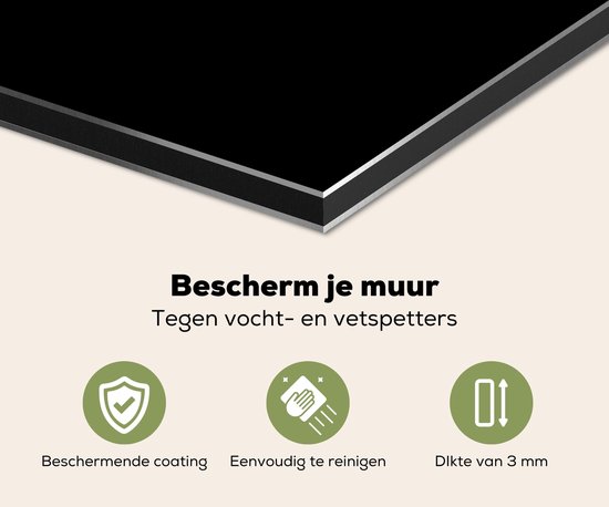 Crédence de Cuisinière en Aluminium 70x50 cm - Homard - Argent - Métallique - Luxe - Écran Pare-éclaboussures pour Plaque de Cuisson - Protection Murale