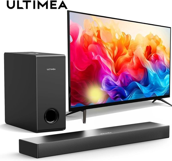 Vihes Soundbar Voor Tv - Met Subwoofer - Geluidssysteem - 160W - Bluetooth - Surround Sound - Thuis Bioscoop - 3 kanalen — afbeelding 2