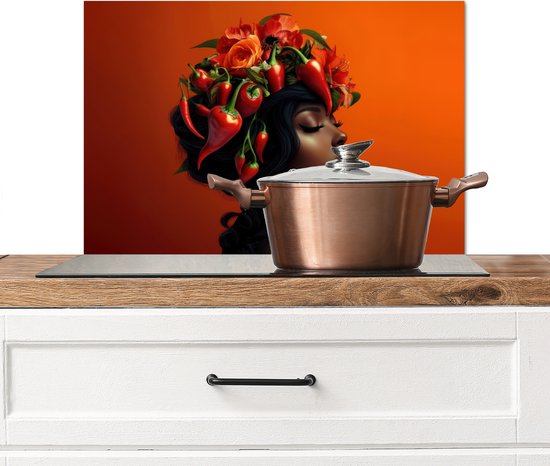 Spatscherm Keuken - Kookplaat Achterwand - Spatwand Fornuis - 100x65 cm - België