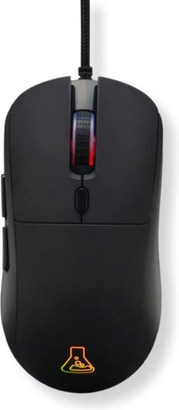 Bedrade gamingmuis - The G-Lab - KULT-COBALT - RGB - 12800 DPI - Zwart