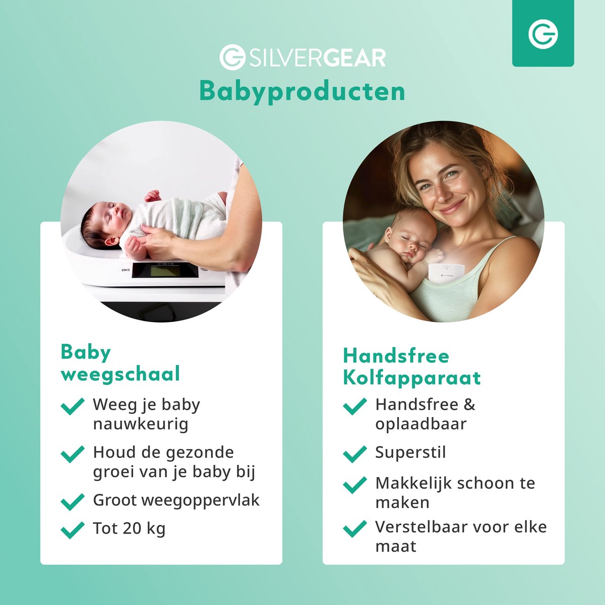 Silvergear Handsfree Elektrische Borstkolf thumbnail 6