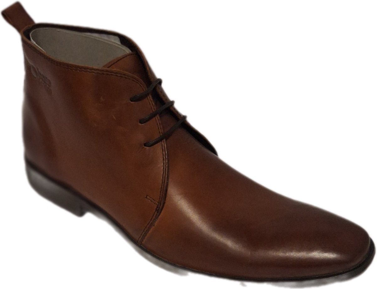 Base London -CHUKKA BOOTS-WAXY TAN-LEER