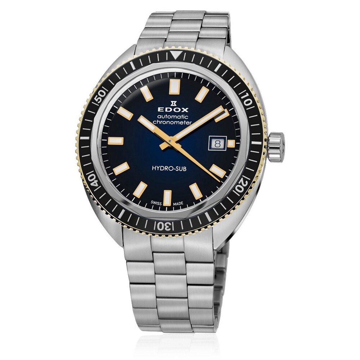 EDOX Hydro-sub Date Automatic 80128-357JNM-BUDD mannen horloge