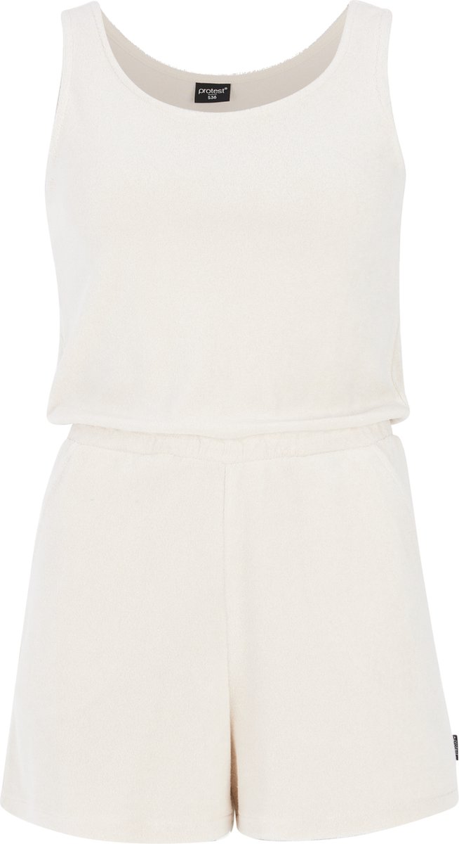 Protest Prtsuri – Playsuit Dames – Badstof – Tailleband elastiek Kitoffwhite