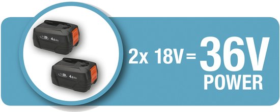 GARDENA Grasmaaier PowerMax Duo 46/36V P4A Set 4.1 van GARDENA — afbeelding 4