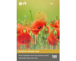 Klaproos Zaden Rood (Papaver Rhoeas) – Wilde Bloemen om Zelf te Zaaien – Bijenvriendelijke Tuinbloemen - Tuin de Bruijn® zaden
