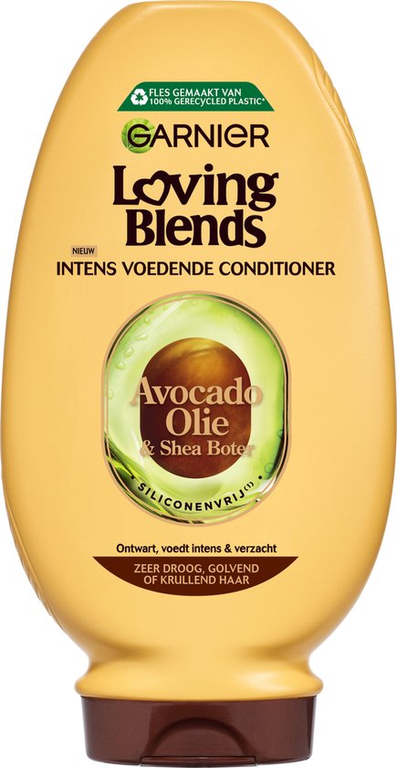 Garnier Loving Blends - Conditioner - Avocado Olie & Karité boter - 6 x 250 ml - Droog of Pluizig Haar - Voordeelverpakking Unisexe