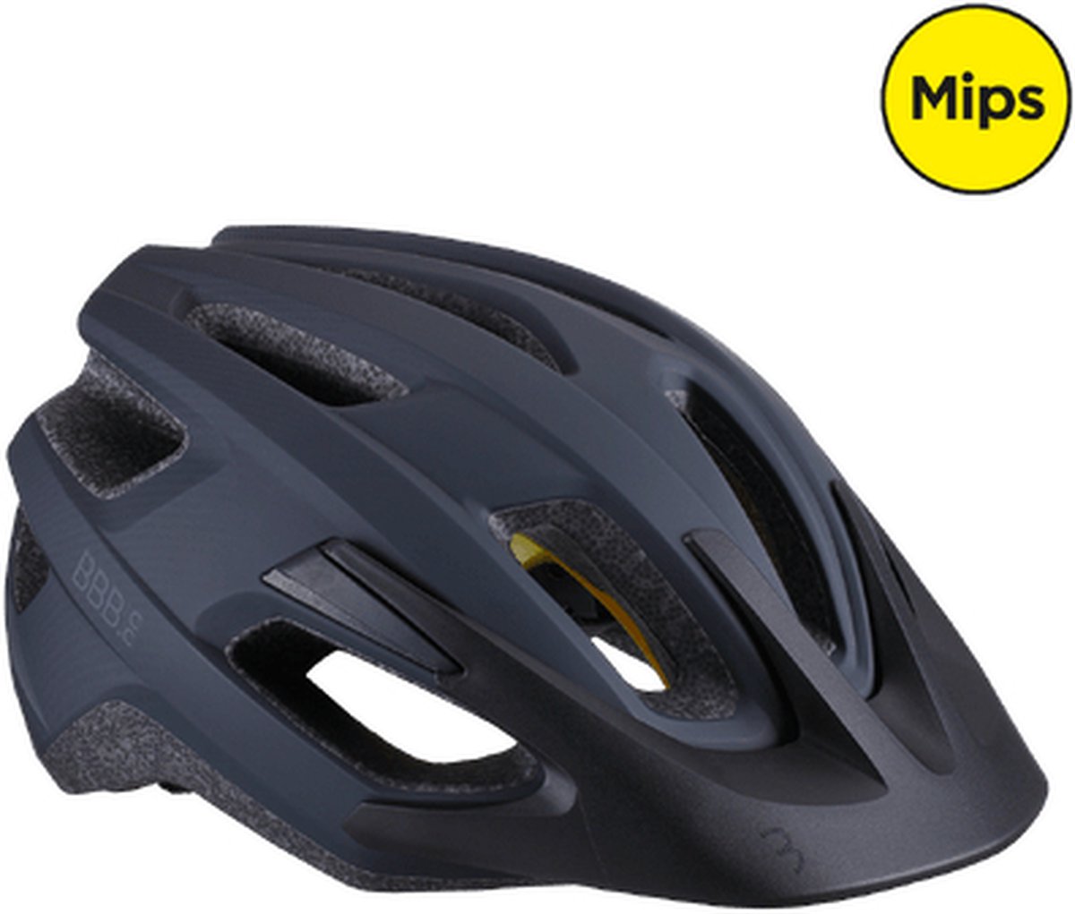 BBB Cycling Dune MIPS 2.0 Racefiets Helm - Mountainbike Helm - Wielrenhelm - Mat Zwart - Maat S - BHE-22B