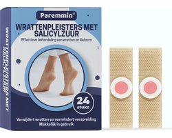 Wrattenpleisters (24 Stuks) met Salicylzuur – Likdoornpleisters - Wrattenbehandeling - Eksteroog Verwijderaar - Wratten Pleisters