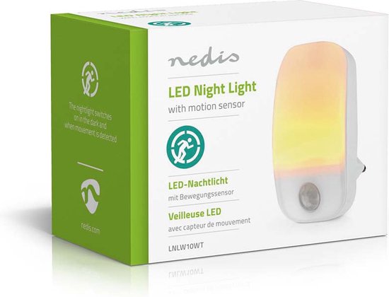 Nachtlampje - Met stekker - Dag/nacht en bewegingssensor - 0,55W - Warm wit van Homeylux — afbeelding 5
