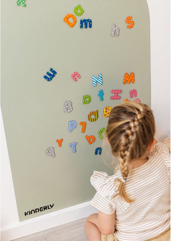 Kinderlybaby - Magnetisch behang Muursticker kinderkamer - Olive - 60x100 cm