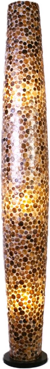 Vloerlamp Decoratie woonkamer slaapkamer apollo lamp coins gold capiz shell parelmoer schelp 200 cm