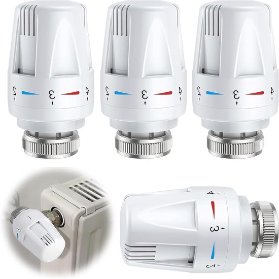 Thermostaatkop, 6 stuks M30 x 1,5 thermostaatventiel voor