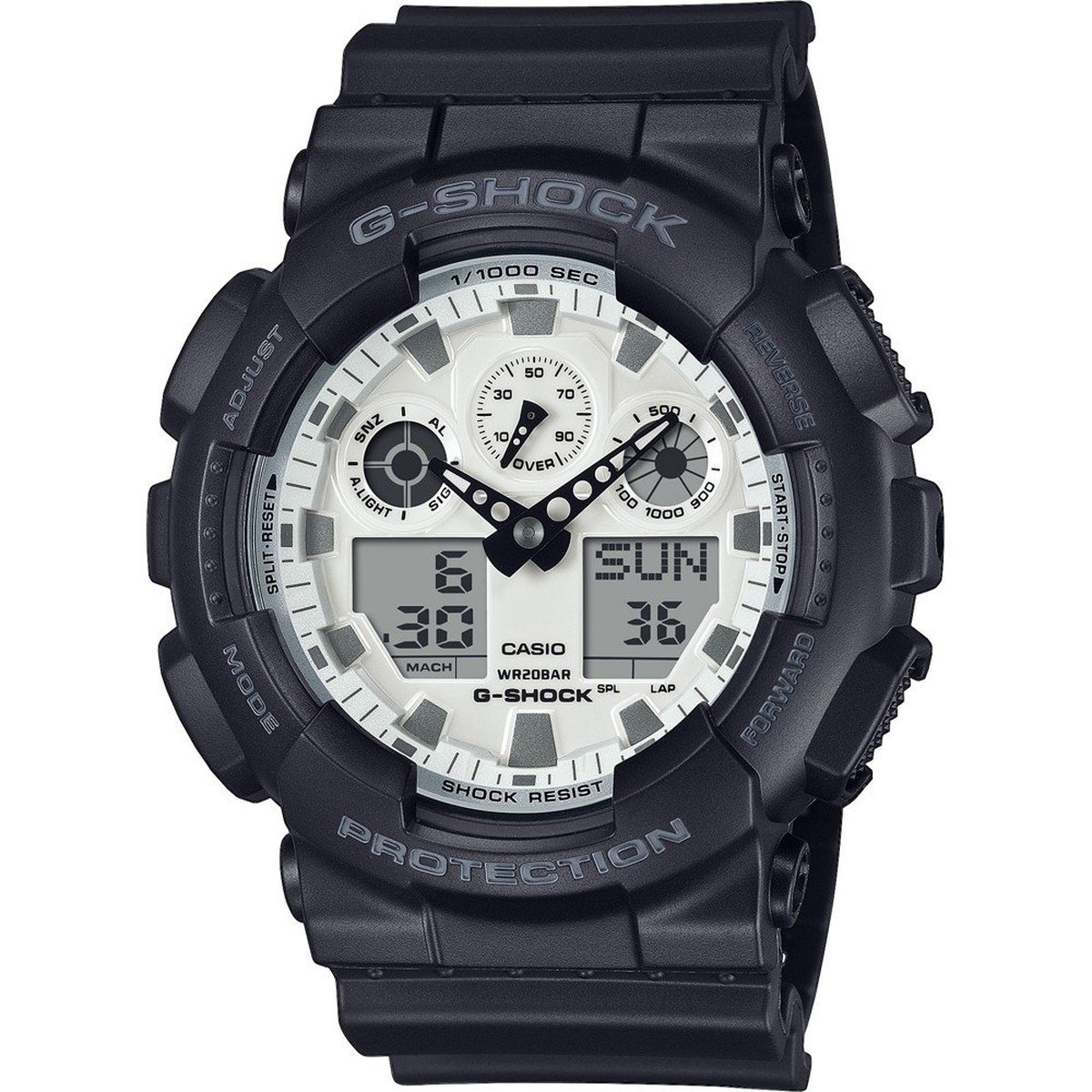 Casio G-Shock GA-100WD-1AER Horloge - Kunststof - Zwart - Ø 50 mm