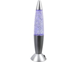 foto van Party Time LED Glitterlamp 35 cm Color Changing/Zilver