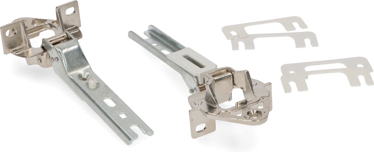 Scharnier scharnieren set - 2 stuks - inbouw koelkast - geschikt voor Balay Constructa Miele Smeg Neff Siemens Bosch - koelkastscharnieren scharnieren koelkast 00268698