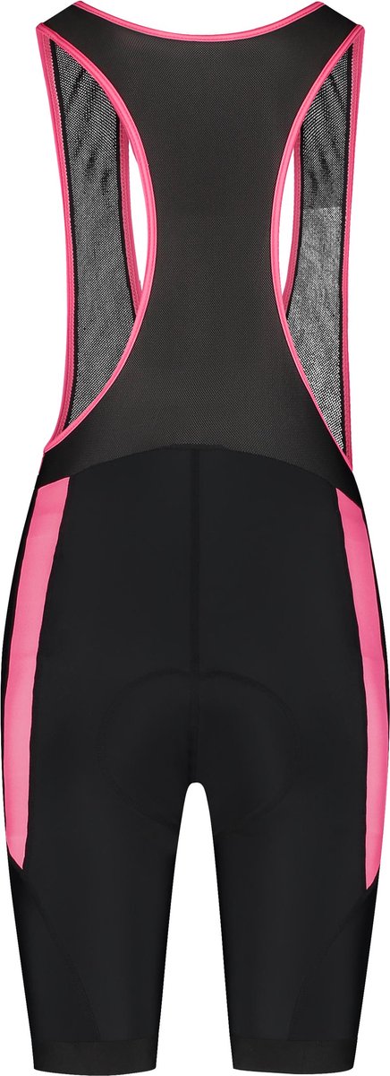 Rogelli Core Fietsbroek Dames - Met Zeem en Bretels - Wielrenbroek - Zwart/Roze - Maat XXL van Rogelli — afbeelding 3
