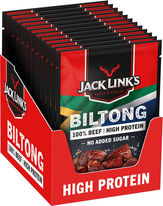 Biltong (12x25g) Original bol - Main Image