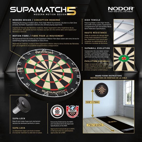Nodor Supamatch - Dartbord van Nodor — afbeelding 4