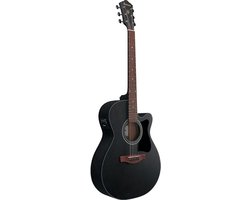 Ibanez VC44CE‑WK – Grand Concert Akoestische‑Elektrische Gitaar – Weathered Black Open Pore