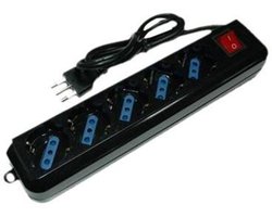Nilox MGLP859 power uitbreiding 1,5 m 5 AC-uitgang(en) Binnen Zwart