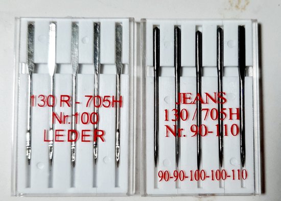 10 Stks/partij Naaimachine Naalden 5 Maten Jeans U... - Vicedeal