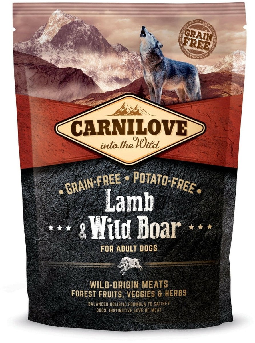 Carnilove Carnilove Adult granenvrij hondenvoer Lam & Wild zwijn 1,5kg