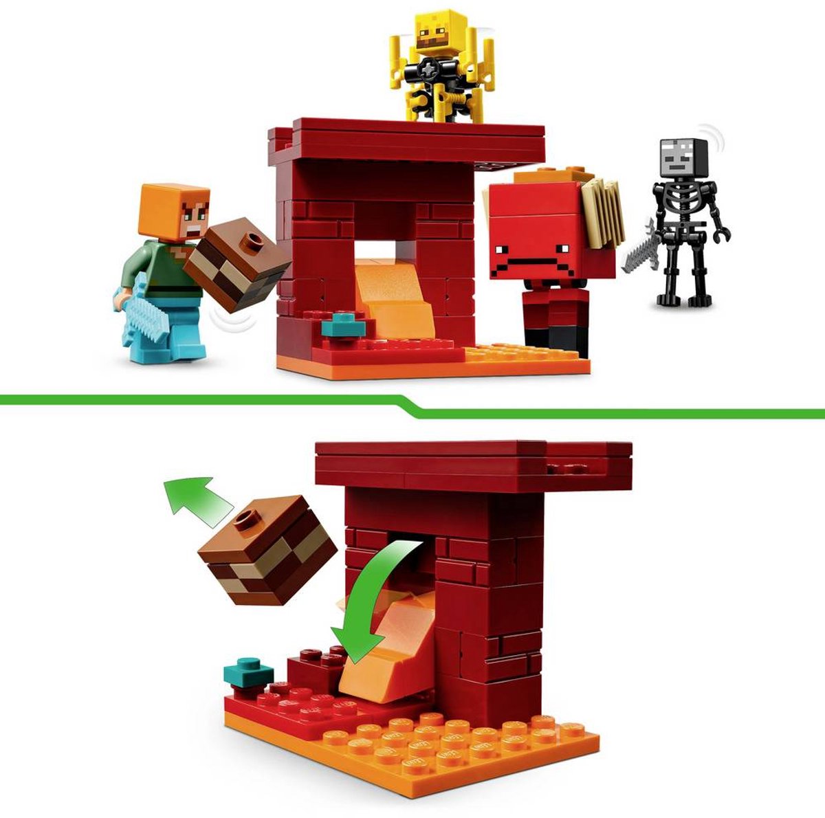 LEGO Minecraft De lavastrijd in de Nether voor kinderen - 21266 — afbeelding 24