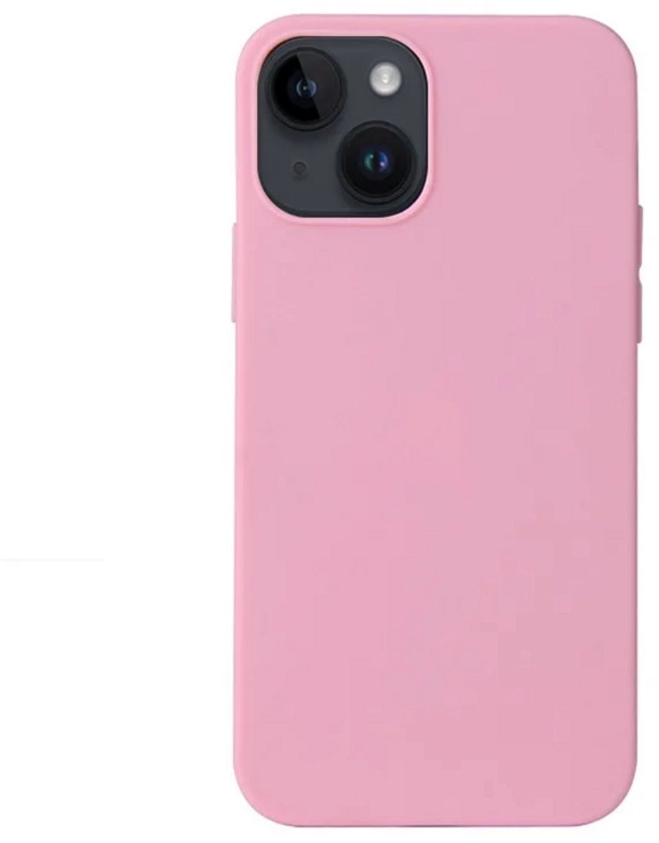 Cityhoesje - iPhone 15 - Soft TPU Backcase - Matte Finish Coating Anti-Scratch - Roze