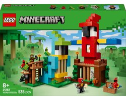 foto van LEGO® Minecraft® De Papegaaienhuizen Bouwset - 21282