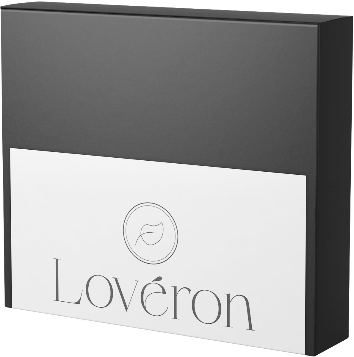 Lovéron kussensloop - Percale Katoen - 2 stuks - 50x60 cm - Antraciet