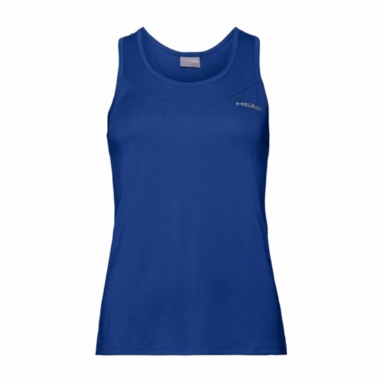 Head Racket Easy Court Mouwloos T-shirt Blauw L Vrouw