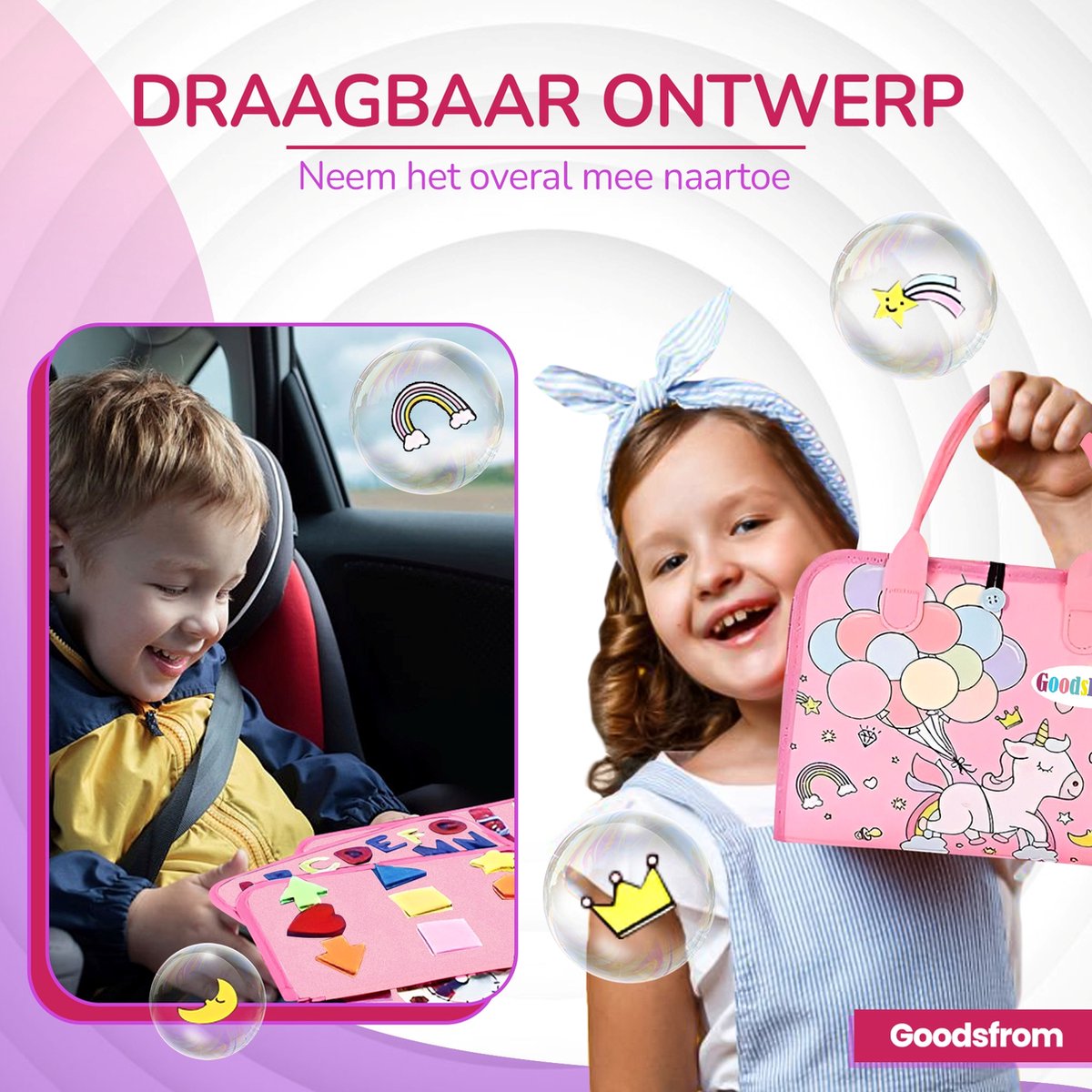 GoodsFrom Busy Board - Montessori speelgoed voor fijne motoriek - 2+ jaar — afbeelding 6