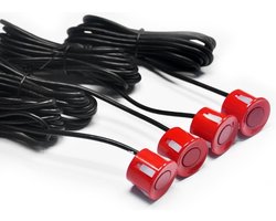 Cartronix Parkeersensoren - Set van 4 - Display met piepsignaal - Rood