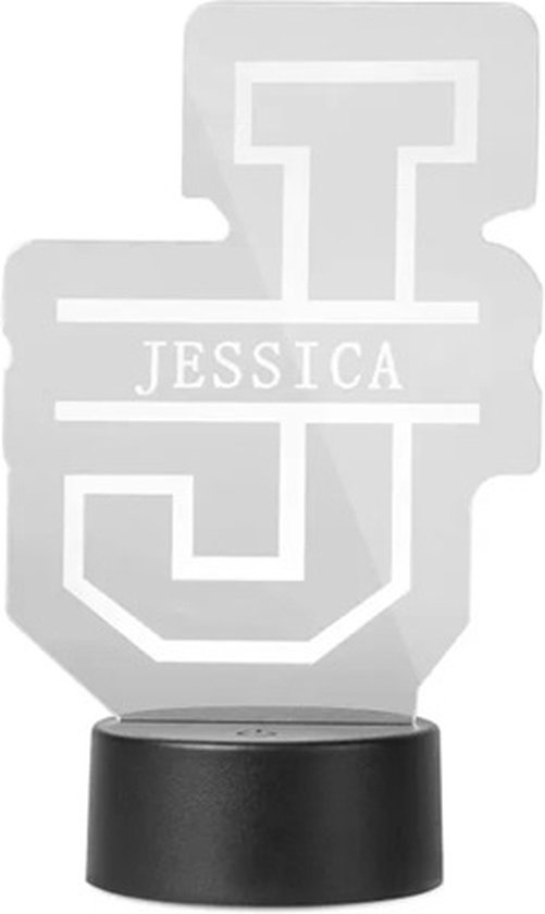 Letterlamp met naam - nachtlamp - alfabet - cadeau - gepersonaliseerd van Merkloos — afbeelding 4