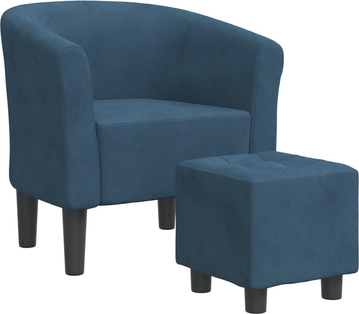 Fauteuil - Relaxzetel - Relaxstoel - Relaxfauteuil - Stoel - Voor één Persoon - Donkerblauw
