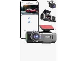 Selevie Dual Dashcam - Dashcam Voor Auto 4K + 1080p - Voor en Achter Camera – Auto Camera Met Parkeermodus - G-Sensor - App Bediening - Nachtzicht