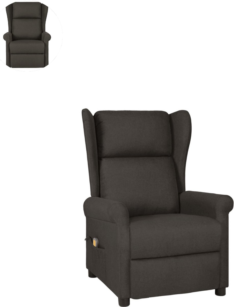 Massagestoel Relaxfauteuil Elektrisch 1 Persoon Taupe