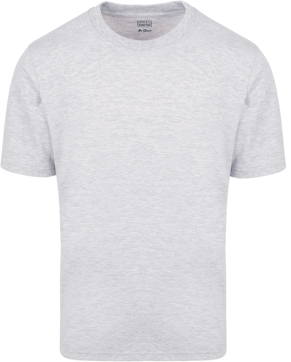 King Essentials The Shawn T-Shirt Grijs - Maat M - Heren - Casual T-shirts