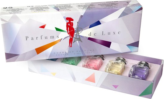 KERST AANBIEDING - Luxe Franse Eau de Parfum - parfum miniaturenset- met 5 schitterende parfum miniaturen.