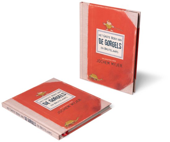 Twee gesloten boeken, de rode kaft toont een elfje met strijkstok en een reptielachtig wezentje.